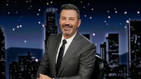Jimmy Kimmel for now taken off broadcast due to questionable remarks concerning conservative figure Charlie Kirk